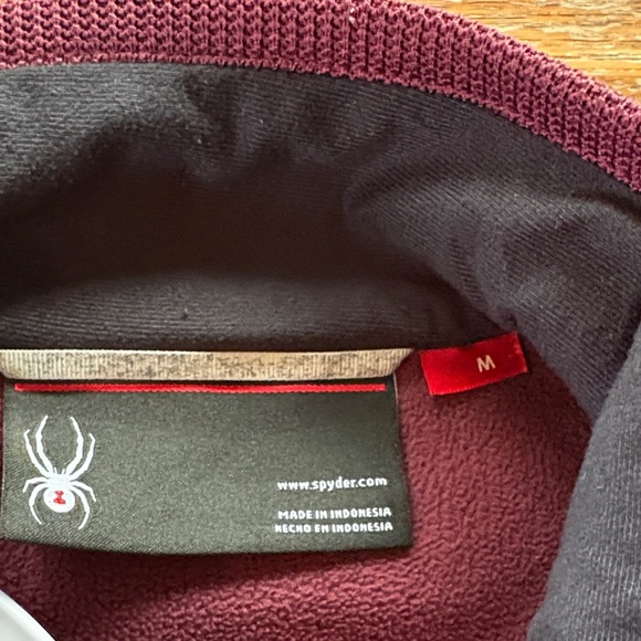 Spyder Maroon Ribbed Jacket - Picture 8 of 10